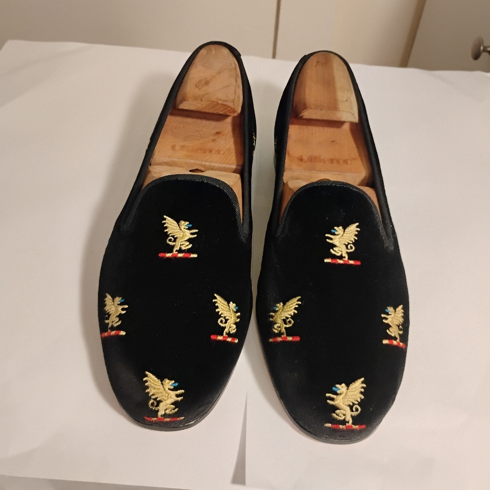 Stubbs & wootton Mens   loafers - Limited Edition Velvet New Display Sz 9.5